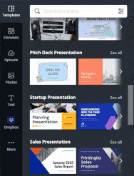 Content Library of Canva