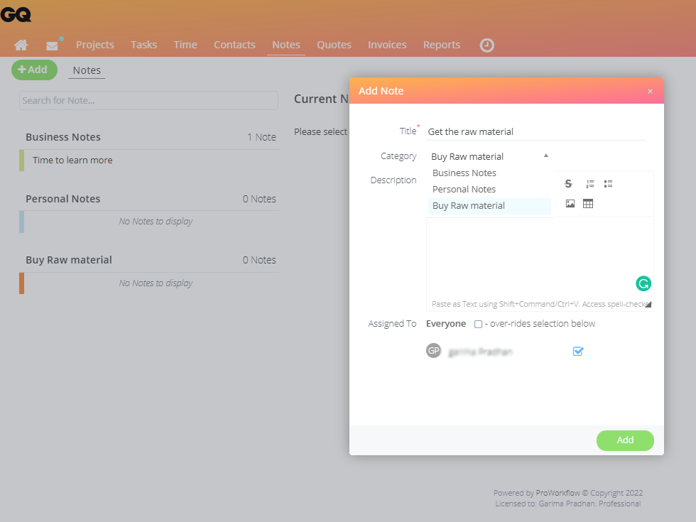add-notes-proworkflow