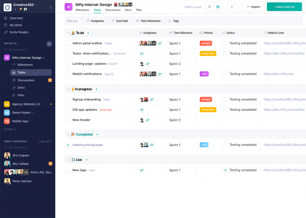 nifty-project-management-review-2022-task-management