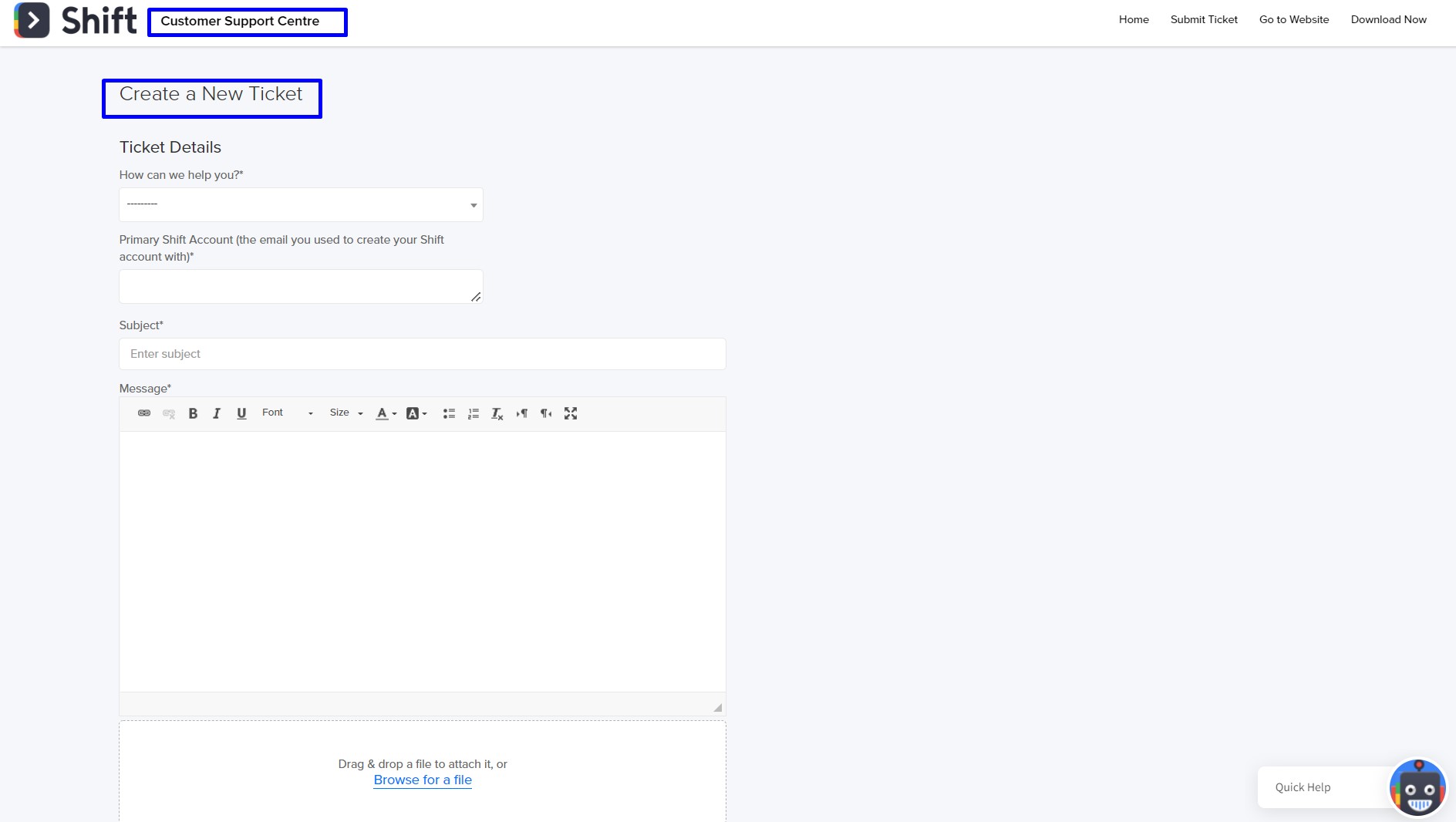 tryshift review-ticket-customer-support